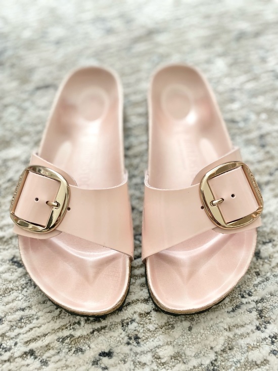 Birkenstock Shoes - Birkenstock Madrid Big Buckle Slide Sandals 38 Size 7 Pink
